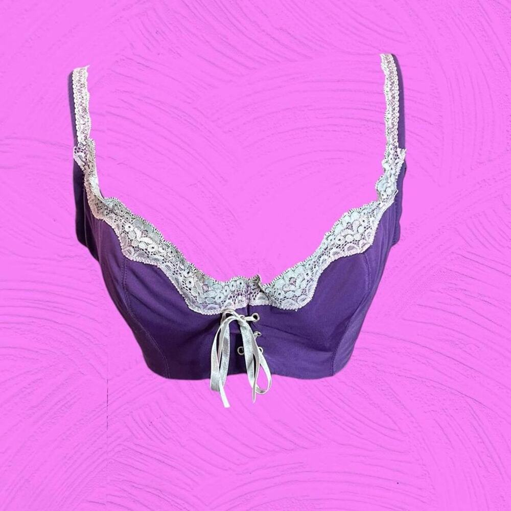 Fredericks of Hollywood Purple Lace Bralette